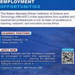 Employment Opportunities at NM-AIST